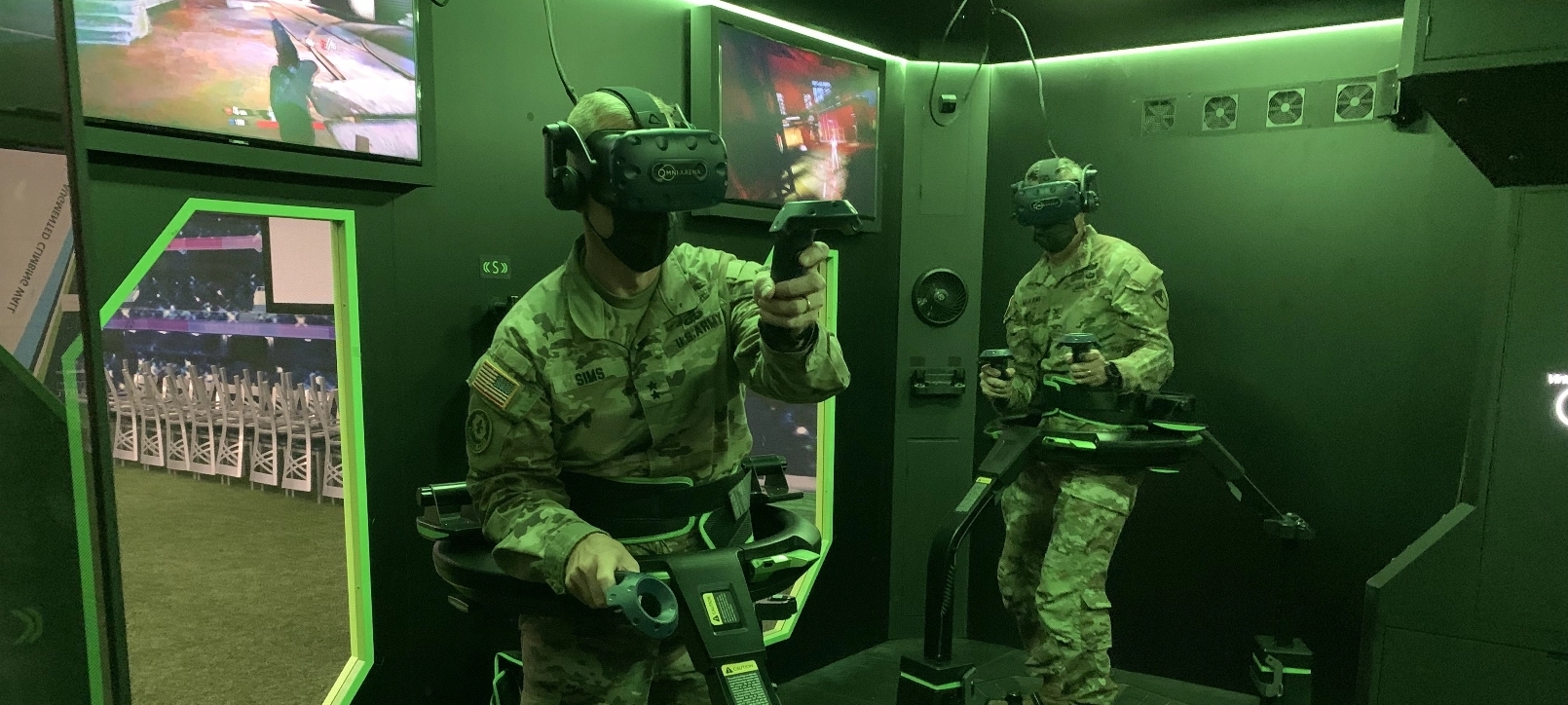 Two soldier training using CACI's eXtended Reality