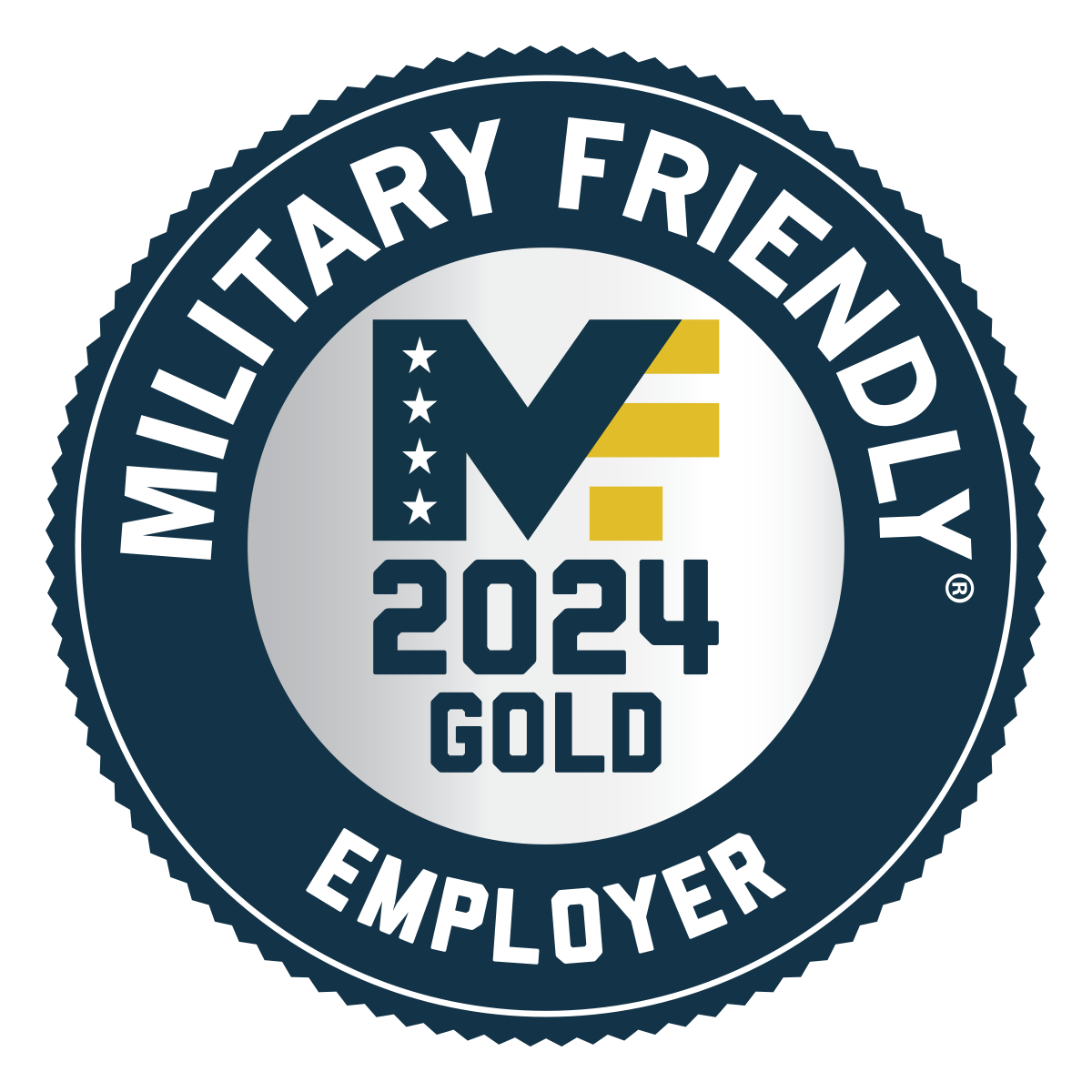 Military Friendly 2024 Gold Employer logo