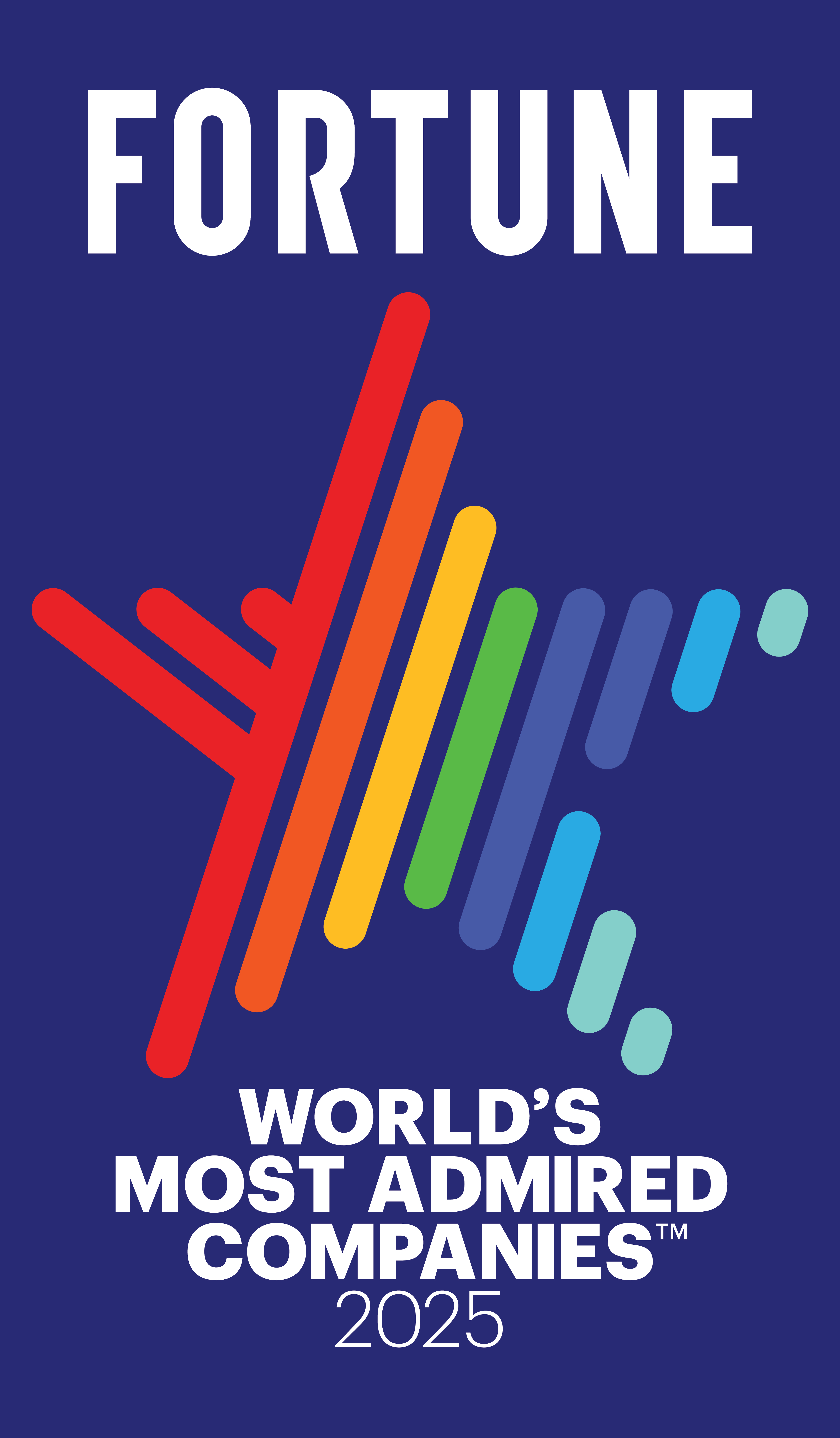 Fortune Worlds Most Admired Companies 2025 logo
