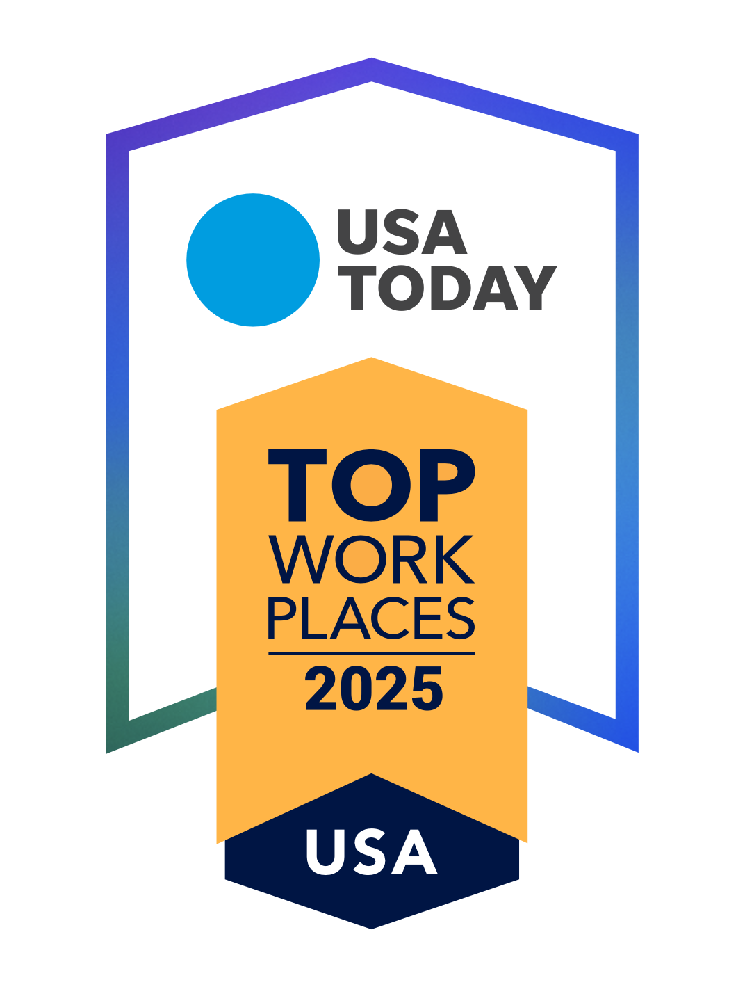 USA Today Top Work Places USA 2025 logo