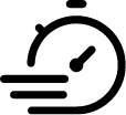 A white clock displayed on a black background, emphasizing the clock's design and time features.