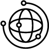 An icon of a globe