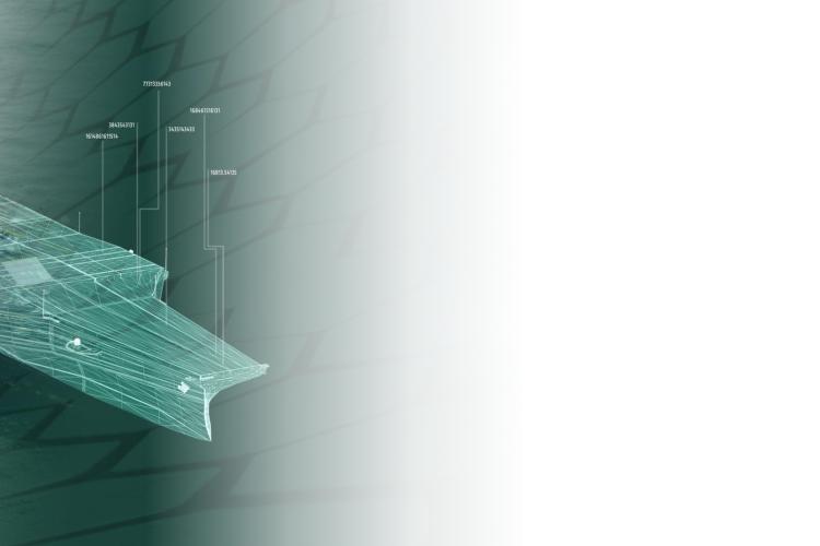 A large ship sailing against a vibrant green background, showcasing its impressive size and design.