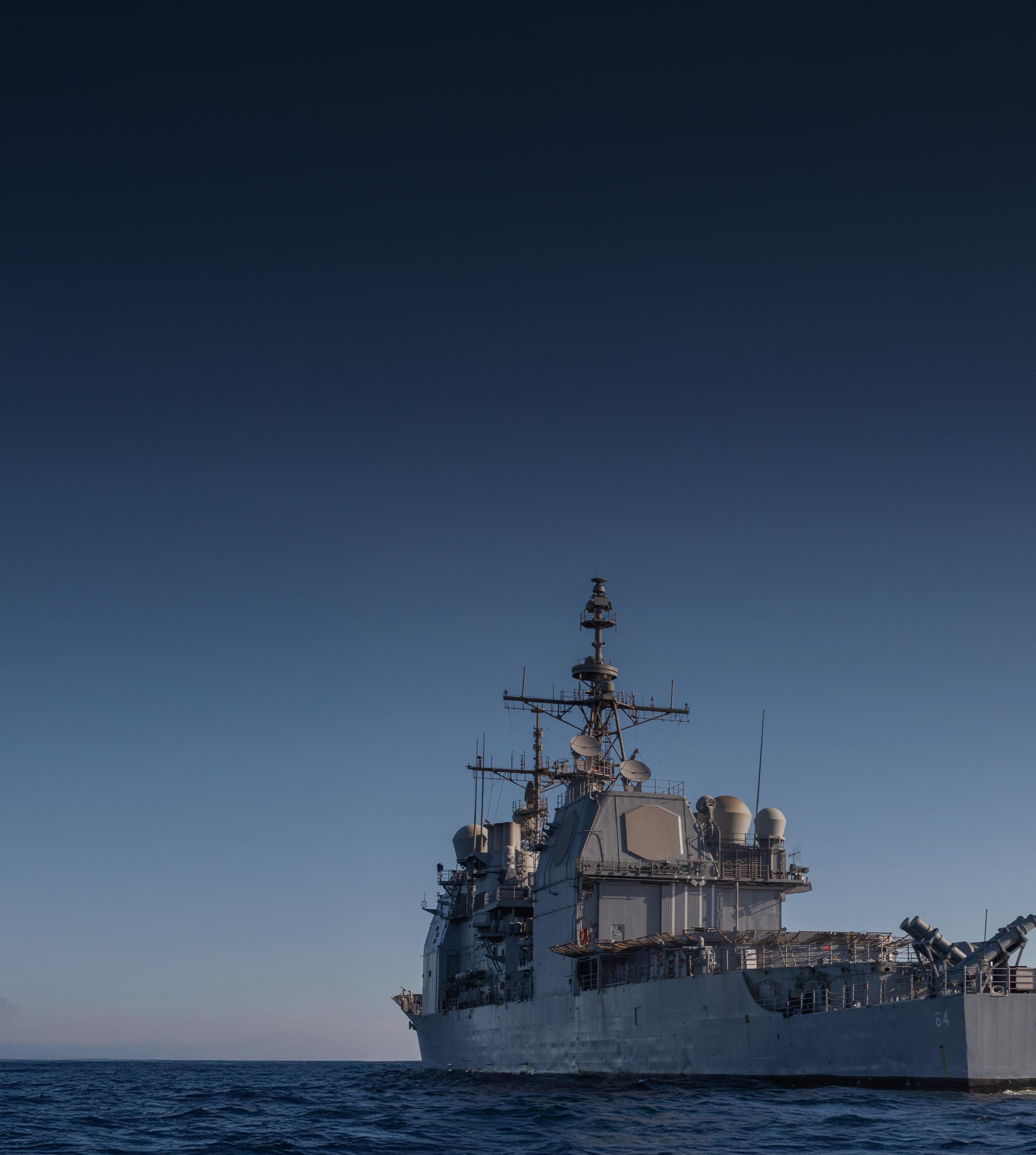 A modern littoral combat ship from the Navy, designed for versatile missions in shallow waters.