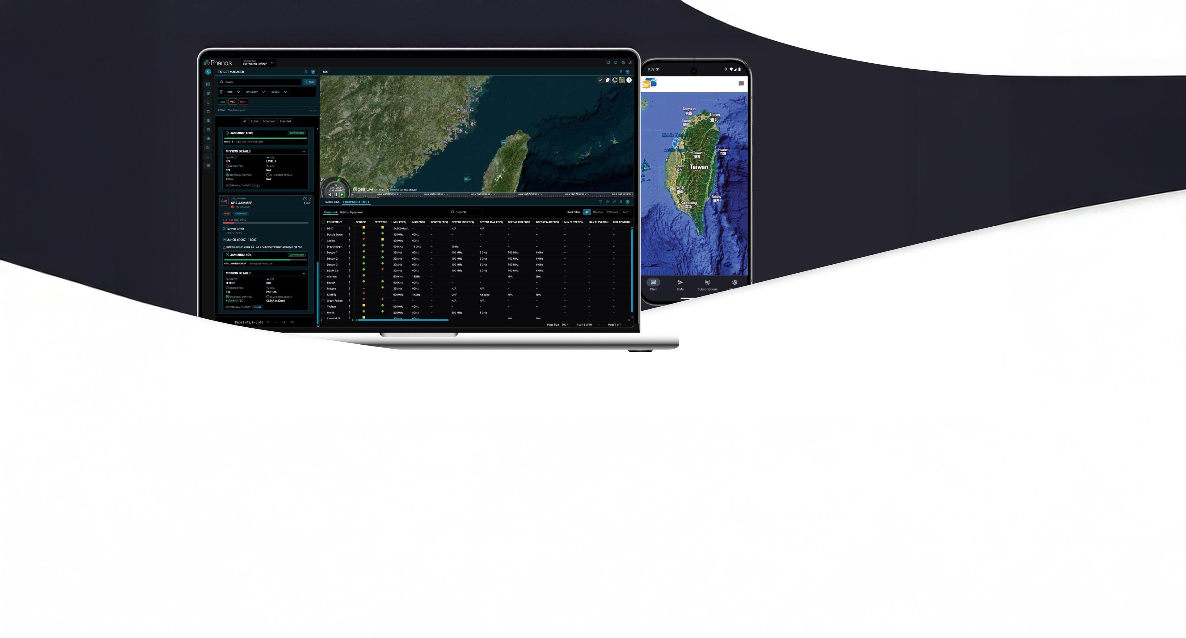 Phanos Desktop and Mobile UI