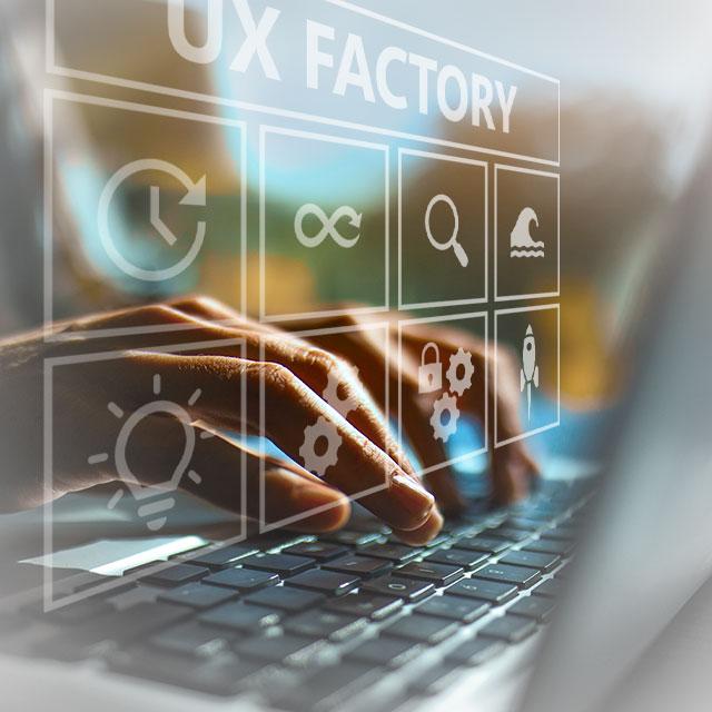 Hands typing on a keyboard.