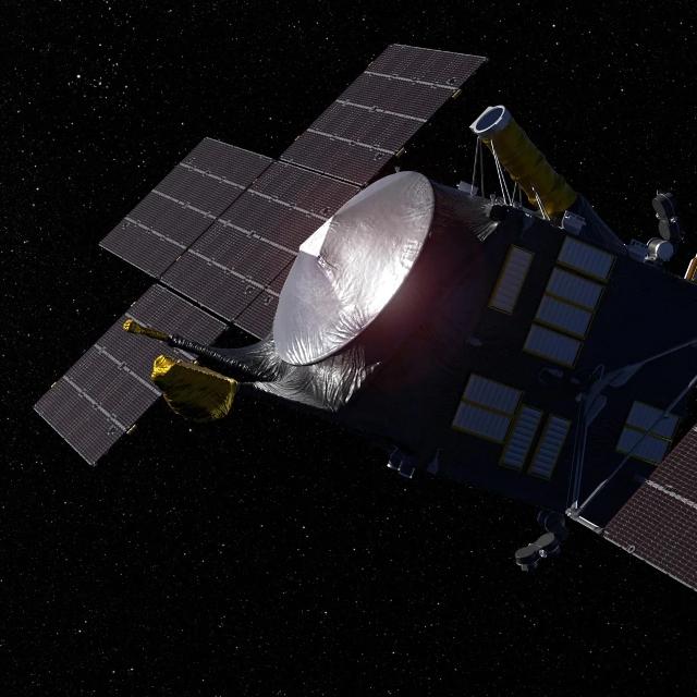 An artistic depiction of a futuristic space station orbiting Earth, showcasing advanced technology and celestial surroundings.