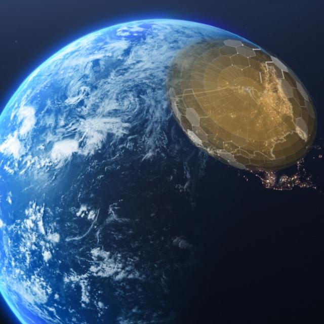 A globe of Earth with a shiny gold coin resting on its surface, symbolizing wealth and global economy.