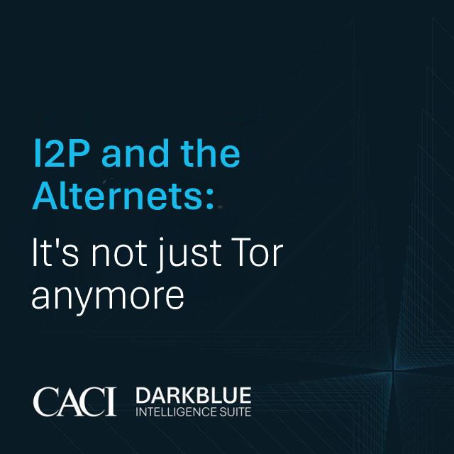 I2P and the Alternets DarkBlue event