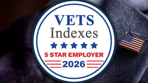 VETS Indexes 5 Star Employer Award logo