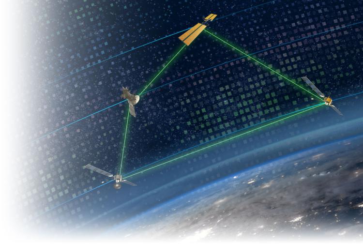 Free Space Optical Laser above Earth