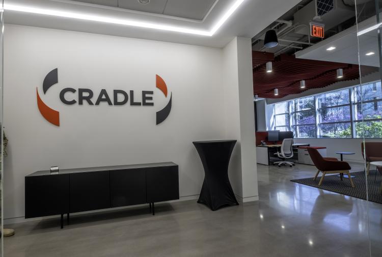 The entrance to CACI's CRADLE
